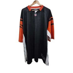 NFL‎ Cincinnati Bengals Football Jersey Orange Stripe Black Men's 3XL